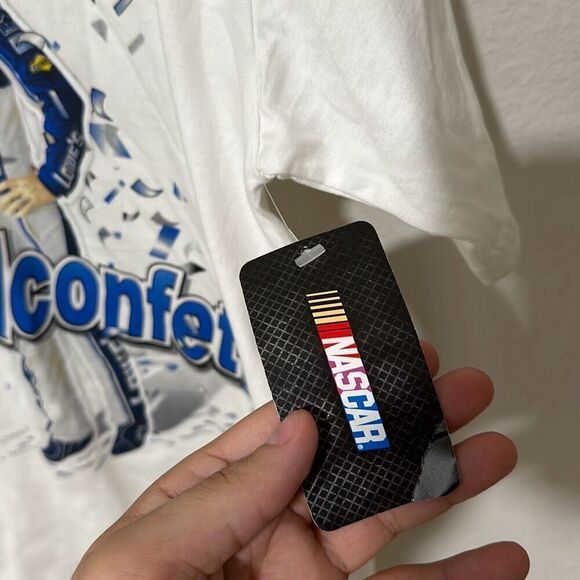 NWT Chase Authentics Jimmie Johnson NASCAR Boom Confetti Cotton T-Shirt Size L - Picture 5 of 7